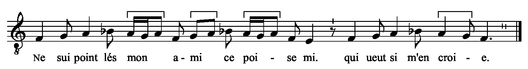 Refrain musical notation